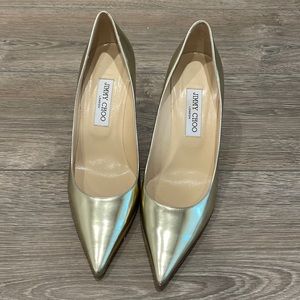 Jimmy choo gold size 40
